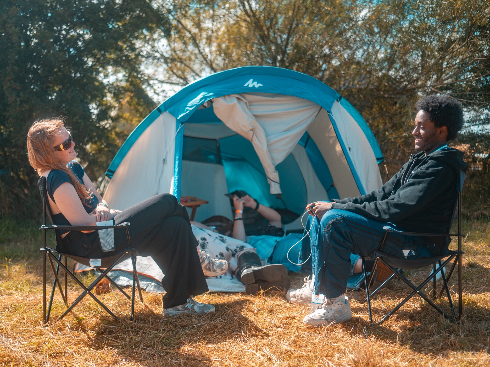 Hygge ved campingområdet